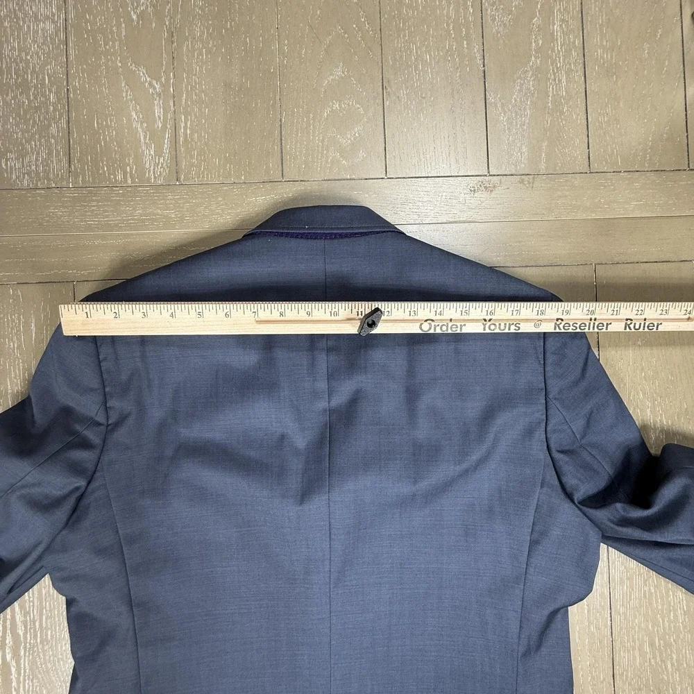 Ted Baker Blazer‎ Mens 42L Blue Endurance Jarrett SPJ 100% Wool Two Button